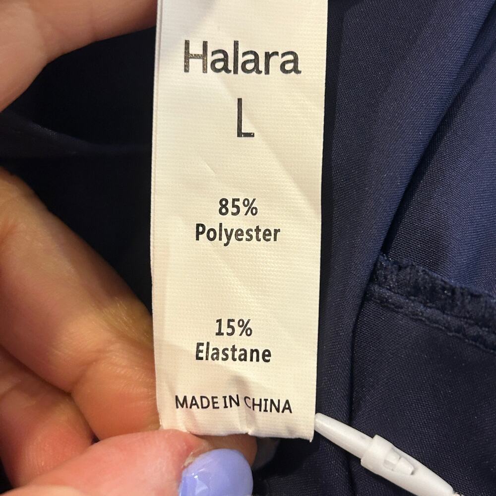 Halara Maxi Dress Breezeful™ Pocket Flowy Flare Quick Dry Blue size large NWT - Picture 8 of 9